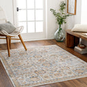 Surya Lillian LLL-2327 Gray Machine Washable Area Rug by LIVABLISS