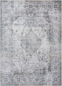 Surya Lillian LLL-2351 Charcoal Machine Washable Area Rug by LIVABLISS