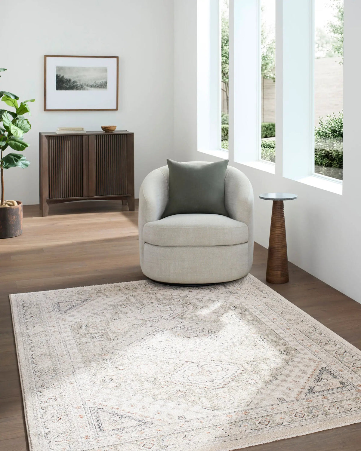 LIVABLISS Lausanne LNN-2301 Ivory Area Rug