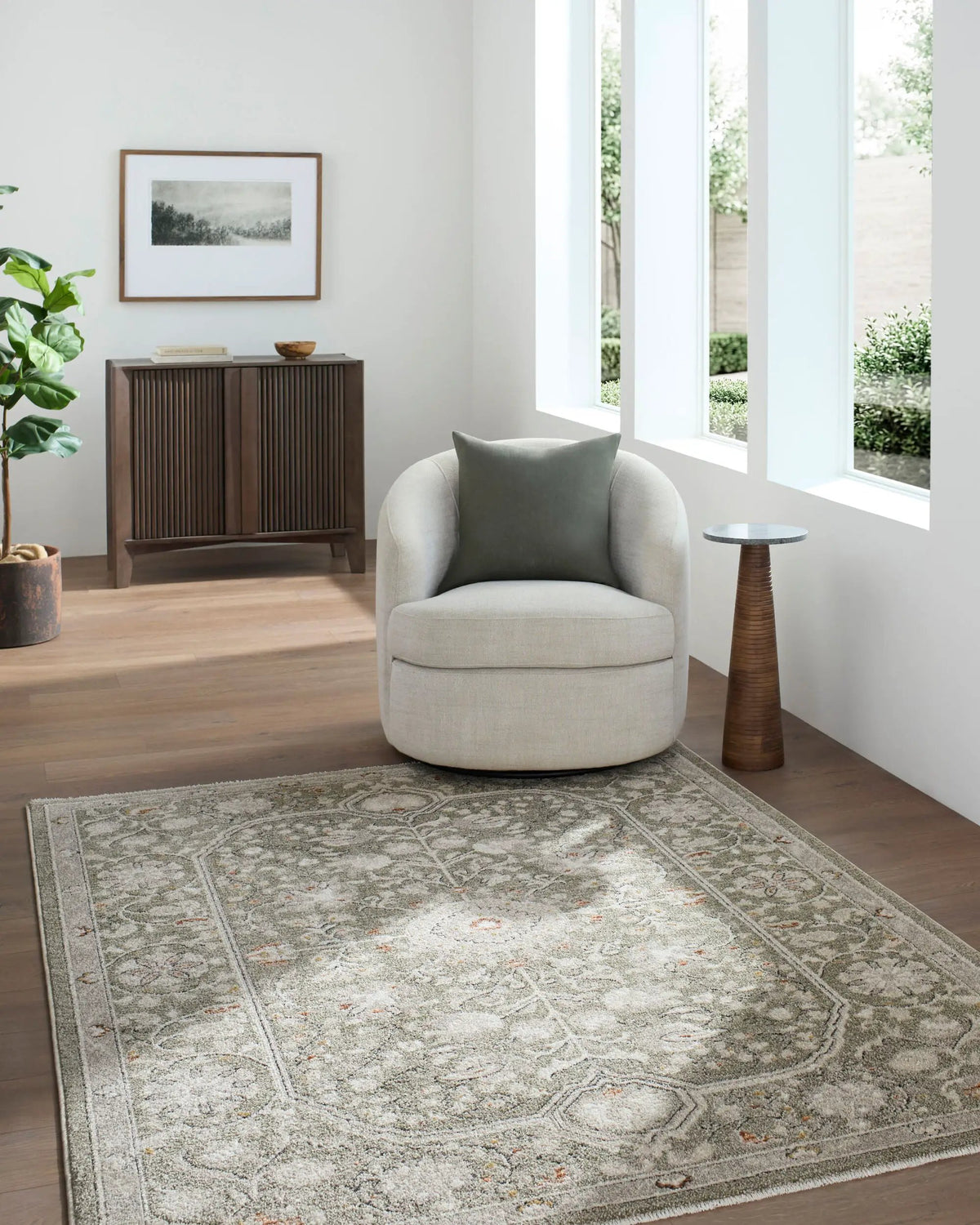 LIVABLISS Lausanne LNN-2311 Olive Area Rug