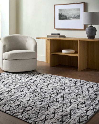 Surya Lustro LSR-2333 Gray Area Rug by LIVABLISS
