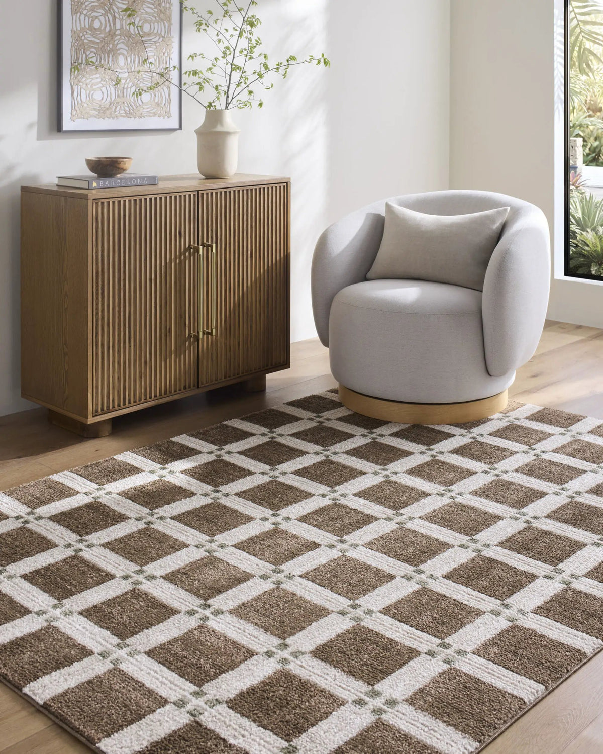 LIVABLISS La Luna LUU-2306 Dark-Brown Area Rug