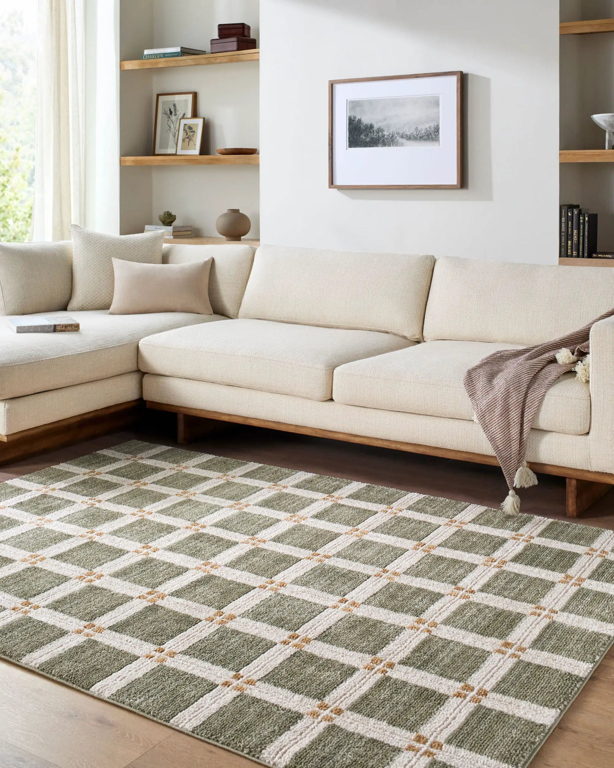LIVABLISS La Luna LUU-2309 Olive Area Rug