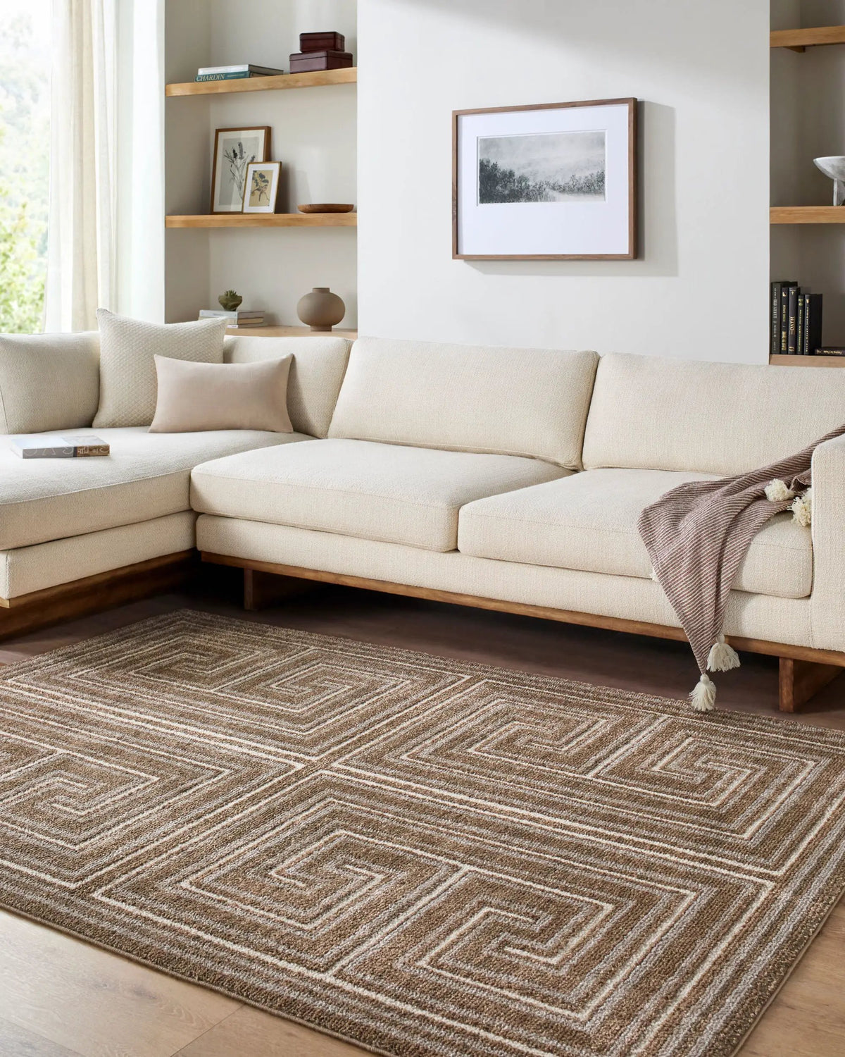 LIVABLISS La Luna LUU-2311 Dark-Brown Area Rug