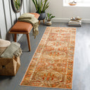 Surya Lavable LVB-2300 Orange Machine Washable Area Rug by LIVABLISS