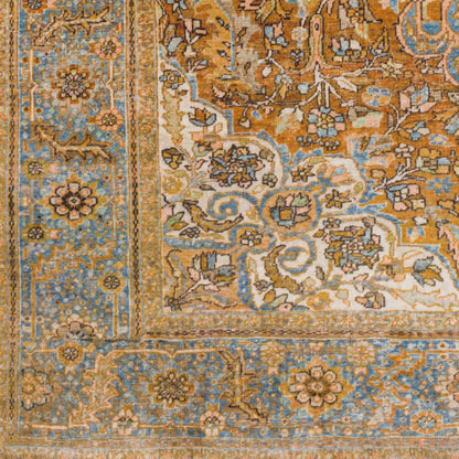 Surya Lavable LVB-2302 Burnt Orange Machine Washable Area Rug by LIVABLISS
