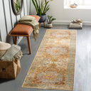 Surya Lavable LVB-2302 Burnt Orange Machine Washable Area Rug by LIVABLISS