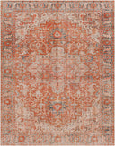 Surya Lavable LVB-2303 Red Machine Washable Area Rug by LIVABLISS