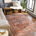 Surya Lavable LVB-2304 Brown Machine Washable Area Rug by LIVABLISS