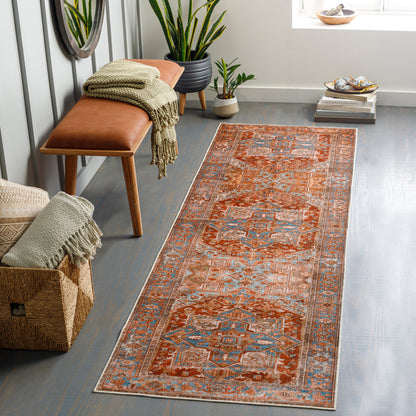 Surya Lavable LVB-2304 Brown Machine Washable Area Rug by LIVABLISS