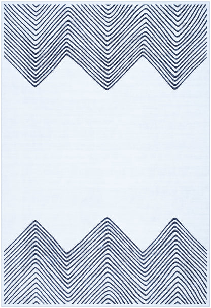 Surya Lavable LVB-2322 Navy Machine Washable Area Rug by LIVABLISS