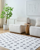 Surya Lavable LVB-2324 Ivory Machine Washable Area Rug by LIVABLISS