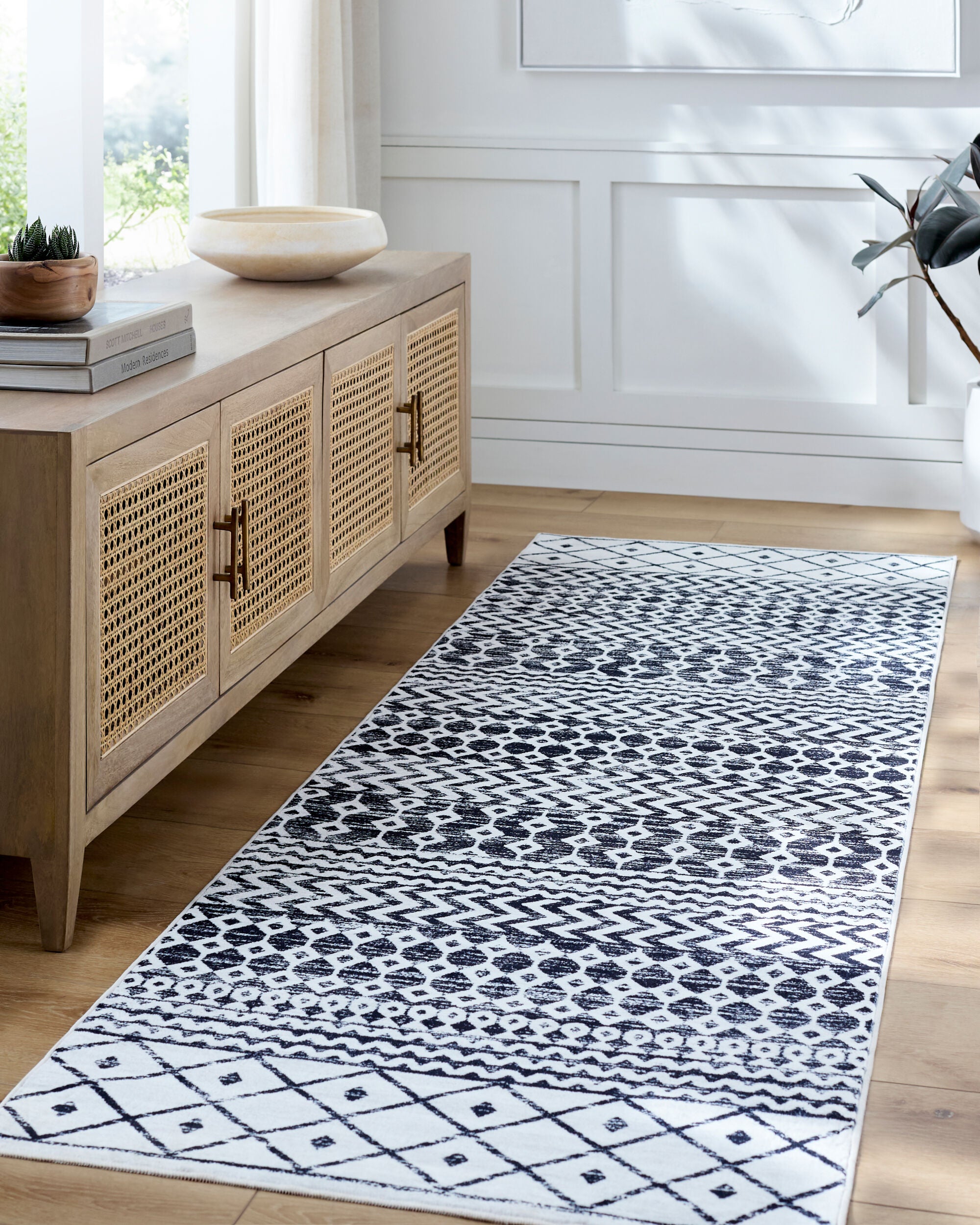 Surya Lavable LVB-2329 Ivory Machine Washable Area Rug by LIVABLISS