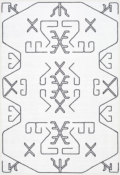Surya Lavable LVB-2331 Ivory Machine Washable Area Rug by LIVABLISS