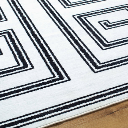 Surya Lavable LVB-2333 Ivory Machine Washable Area Rug by LIVABLISS