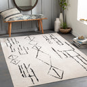 Surya Lavadora LVR-2318 Black Machine Washable Area Rug by LIVABLISS