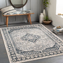 Surya Lavadora LVR-2324 Black Machine Washable Area Rug by LIVABLISS