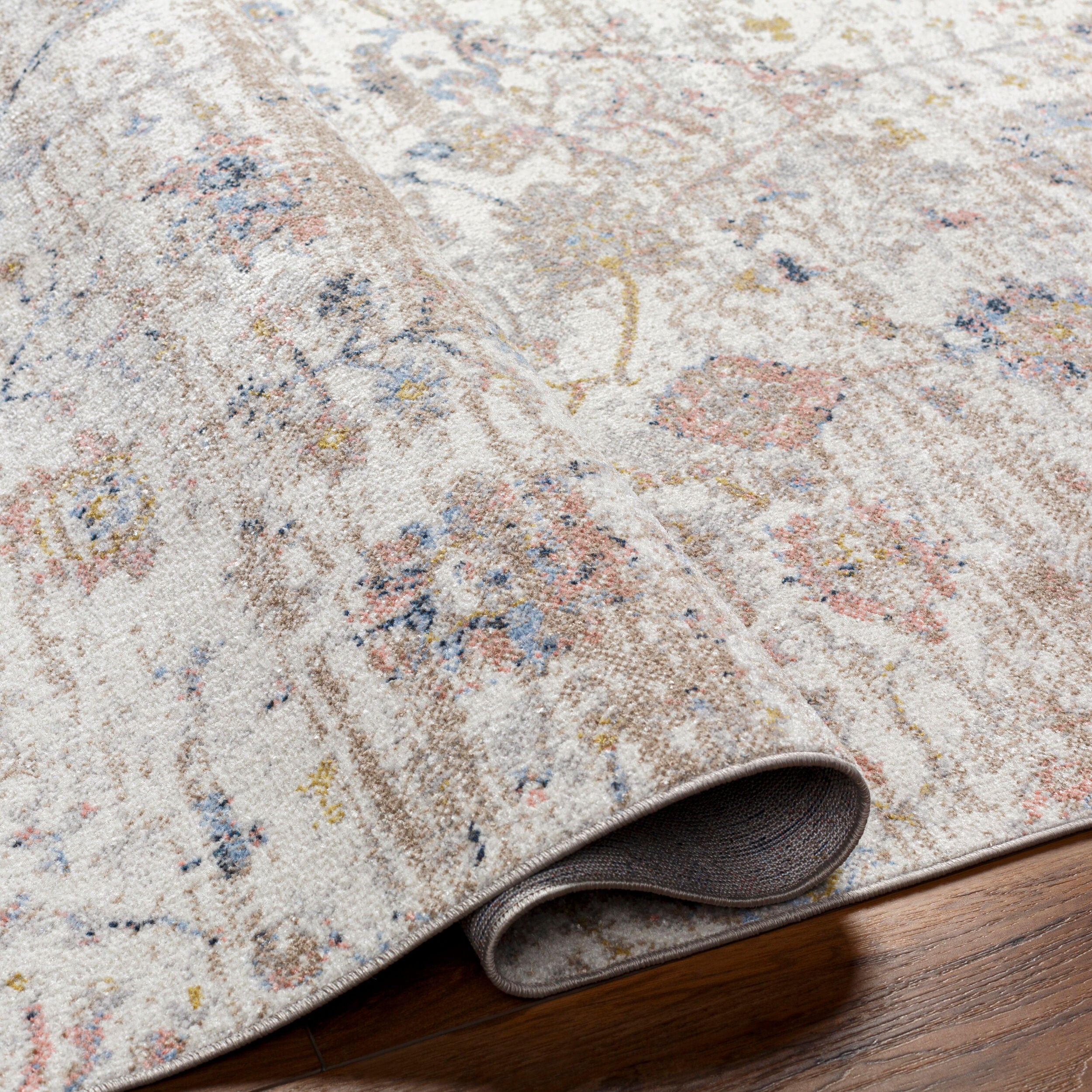 Surya Lavadora LVR-2358 Ivory Machine Washable Area Rug by LIVABLISS
