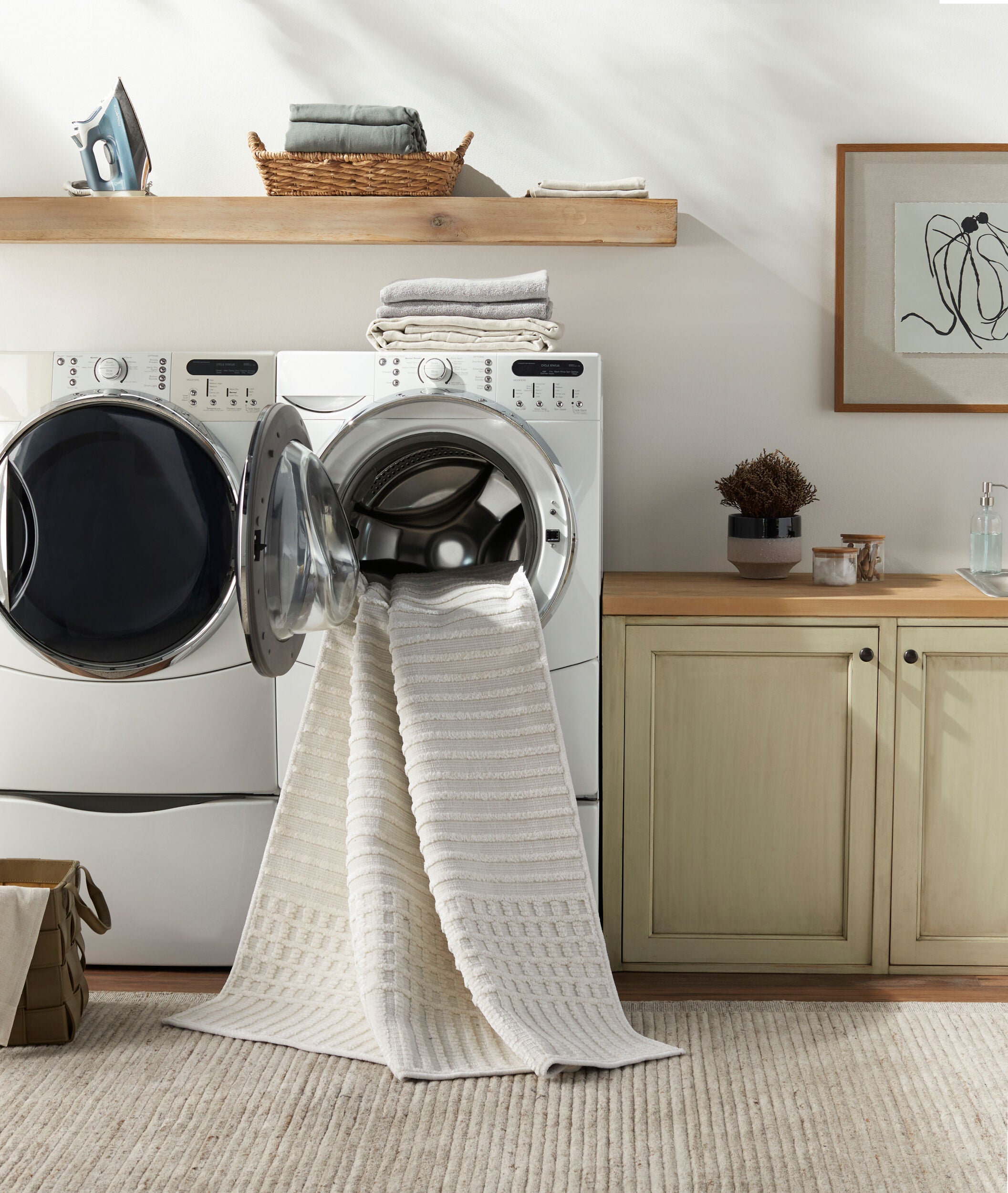 Surya Lyna LYA-2306 White Machine Washable Area Rug by LIVABLISS