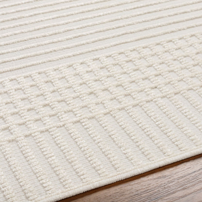 Surya Lyna LYA-2306 White Machine Washable Area Rug by LIVABLISS