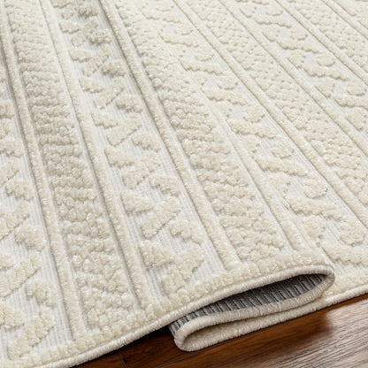Surya Lyna LYA-2315 White Machine Washable Area Rug by LIVABLISS