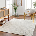 Surya Lyna LYA-2315 White Machine Washable Area Rug by LIVABLISS