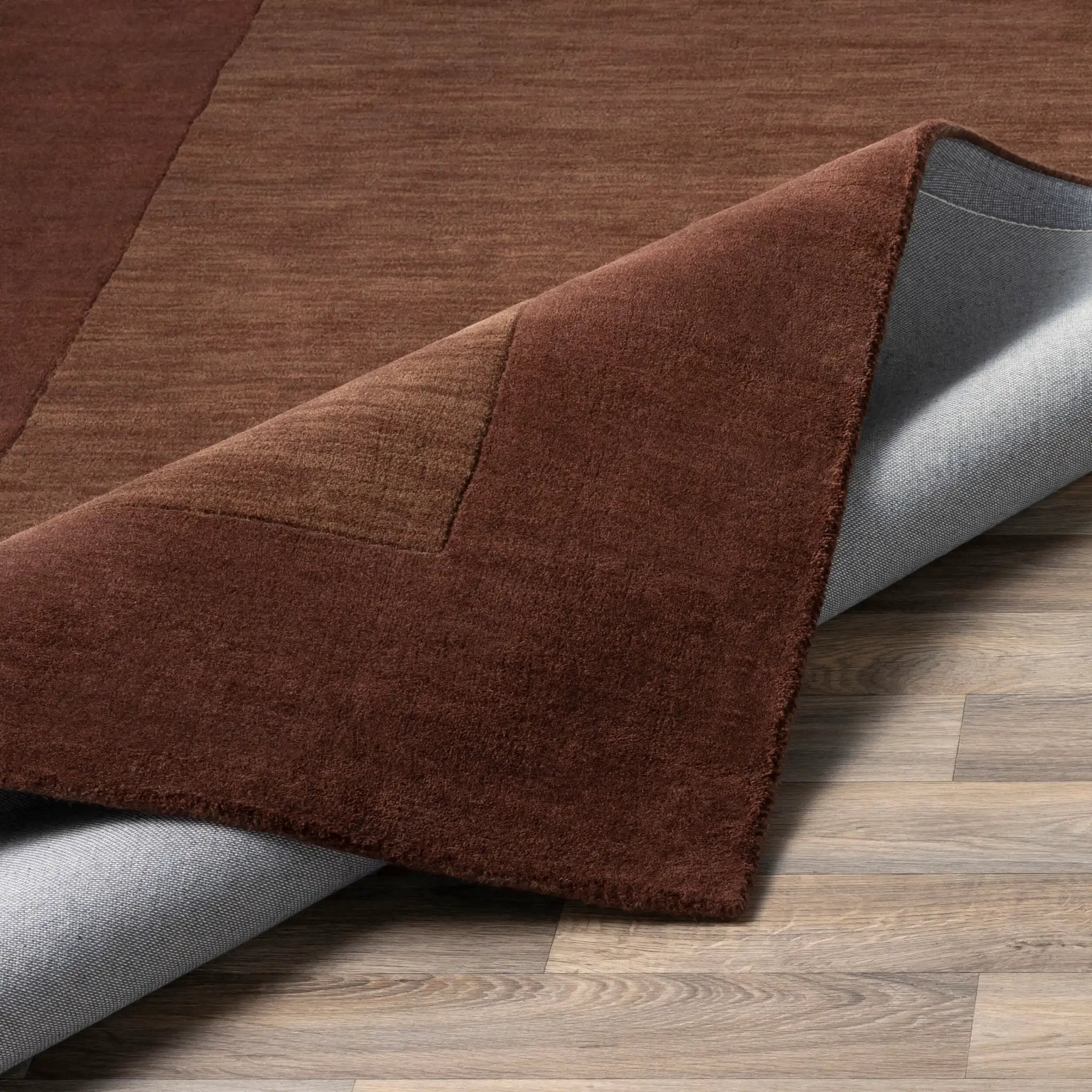 Mystique M-294 Dark-Brown Area Rug by LIVABLISS