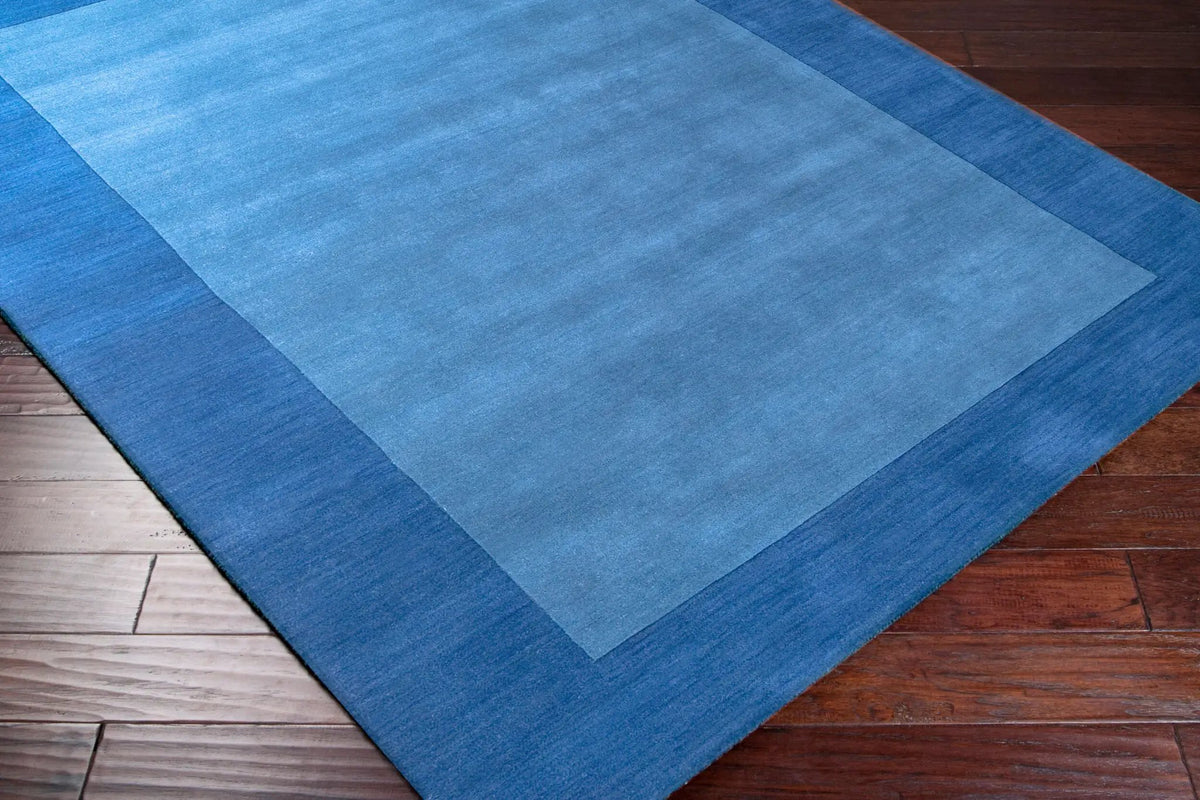 Mystique M-308 Dark Blue Area Rug by LIVABLISS