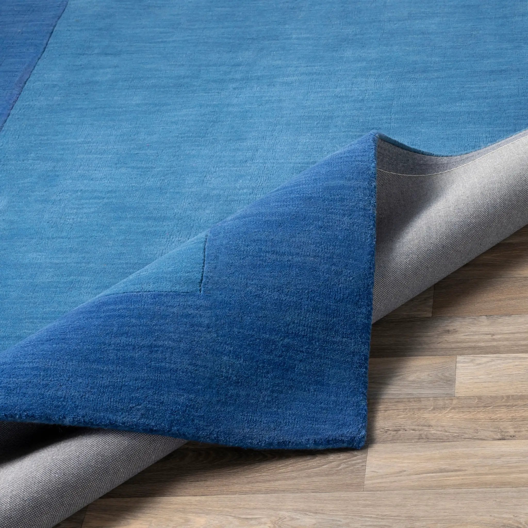 Mystique M-308 Dark Blue Area Rug by LIVABLISS