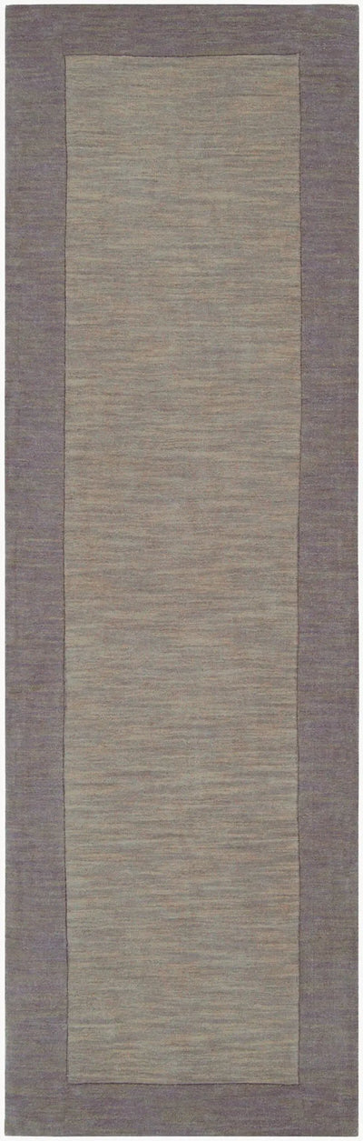 Livabliss Mystique M-312 charcoal hallway runner rug featuring a modern high-low pile and hand-loomed wool texture with a structured border for contemporary interiors.