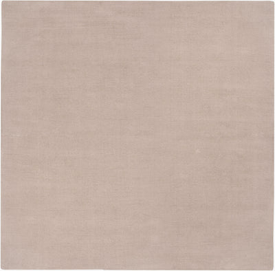 Livabliss Mystique M-335 Tan hand-loomed Indian wool square area rug with high-low pile texture, offering durable comfort for modern interiors.