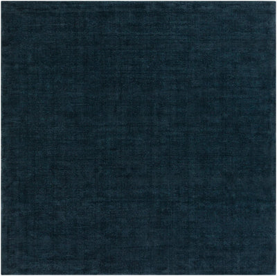 Livabliss Mystique M-340 Dark blue high-low pile wool area rug with hand-loomed texture for contemporary living rooms and offices.