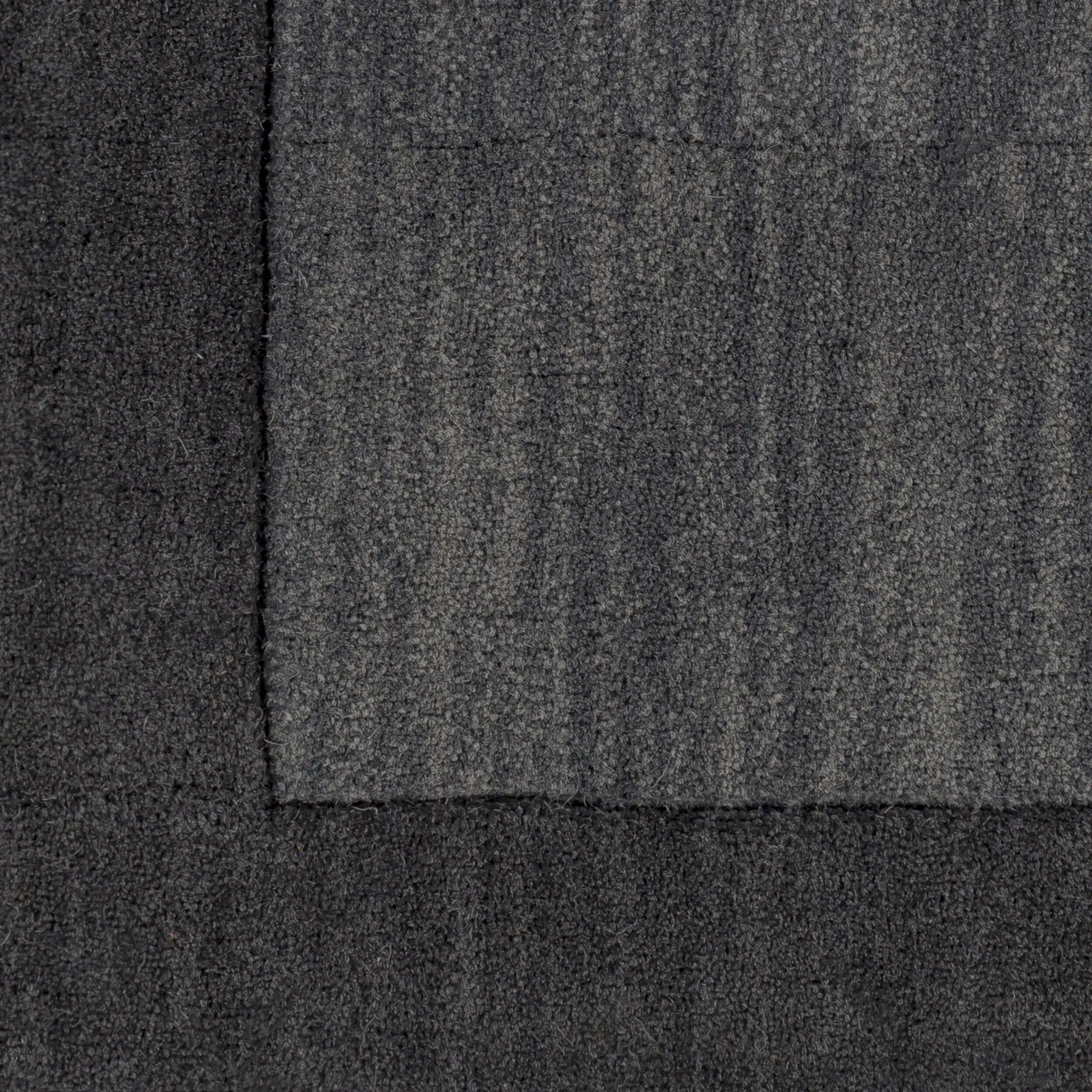 Livabliss Mystique M-347 Charcoal area rug with refined texture and modern simplicity. Durable neutral design for contemporary living spaces and bedrooms.