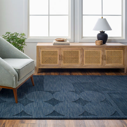 Surya Mystique M-5479 Navy Area Rug by LIVABLISS