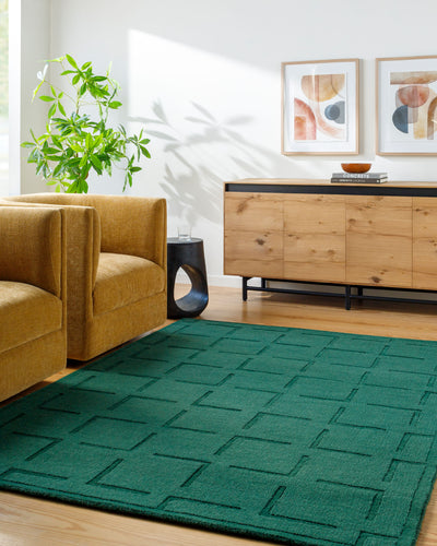 LIVABLISS Mystique M-5490 Emerald Hand Loomed Area Rug