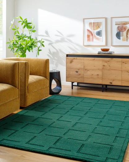 LIVABLISS Mystique M-5490 Emerald Hand Loomed Area Rug