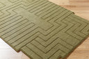 LIVABLISS Mystique M-5497 Olive Green Hand Loomed Area Rug
