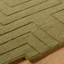 LIVABLISS Mystique M-5497 Olive Green Hand Loomed Area Rug