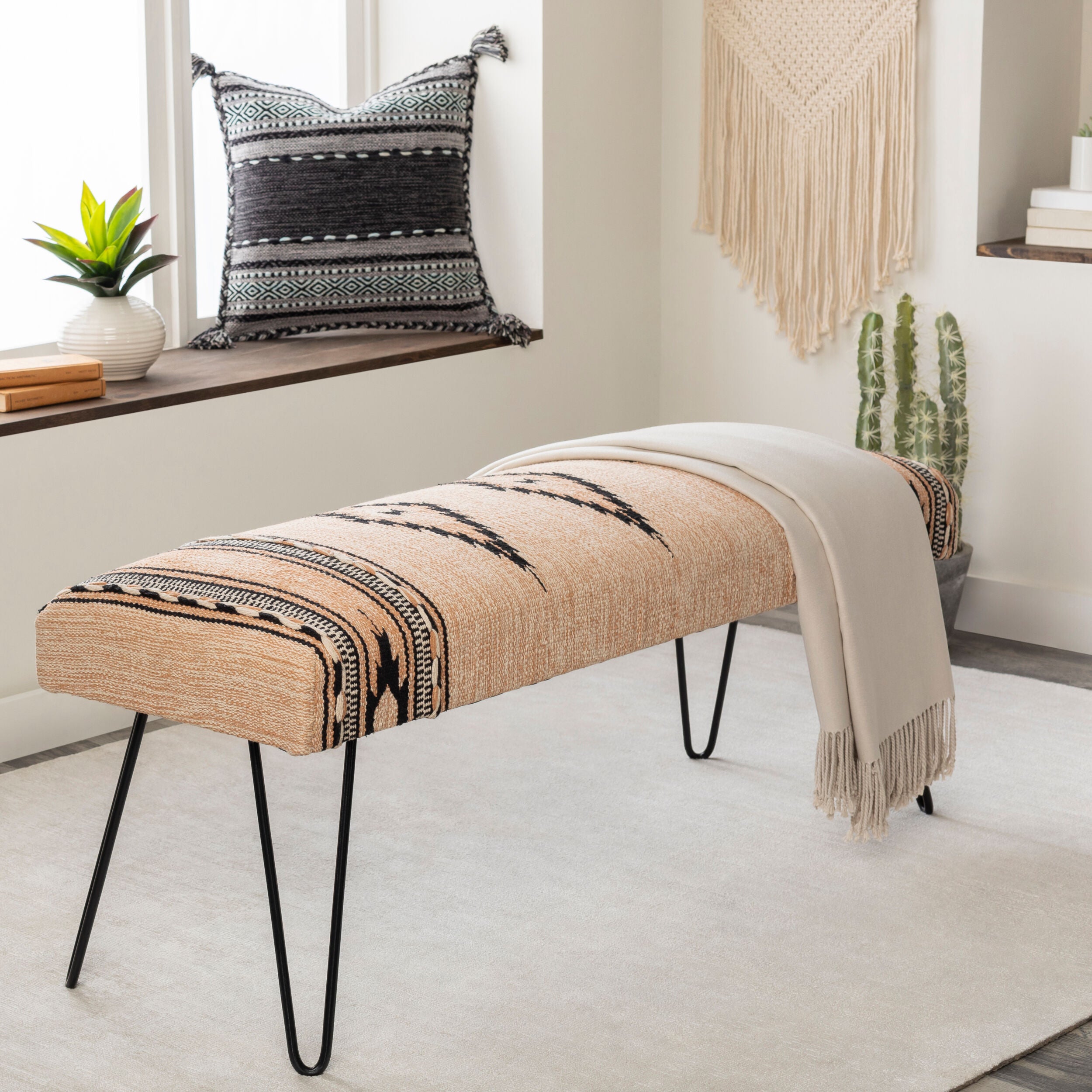 Surya Miriam MAM-002 Furniture Bench by LIVABLISS