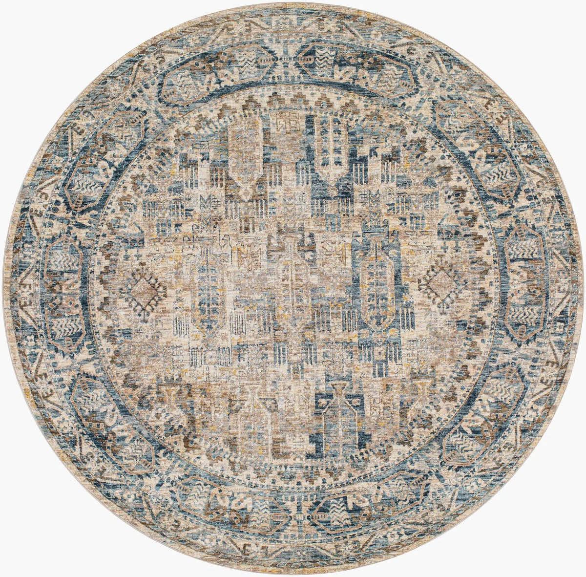 LIVABLISS Mirabel MBE-2302 Dark-Blue Area Rug