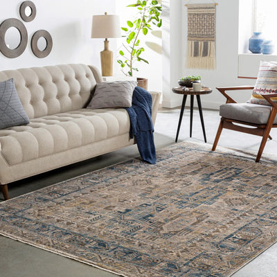 LIVABLISS Mirabel MBE-2302 Dark-Blue Area Rug