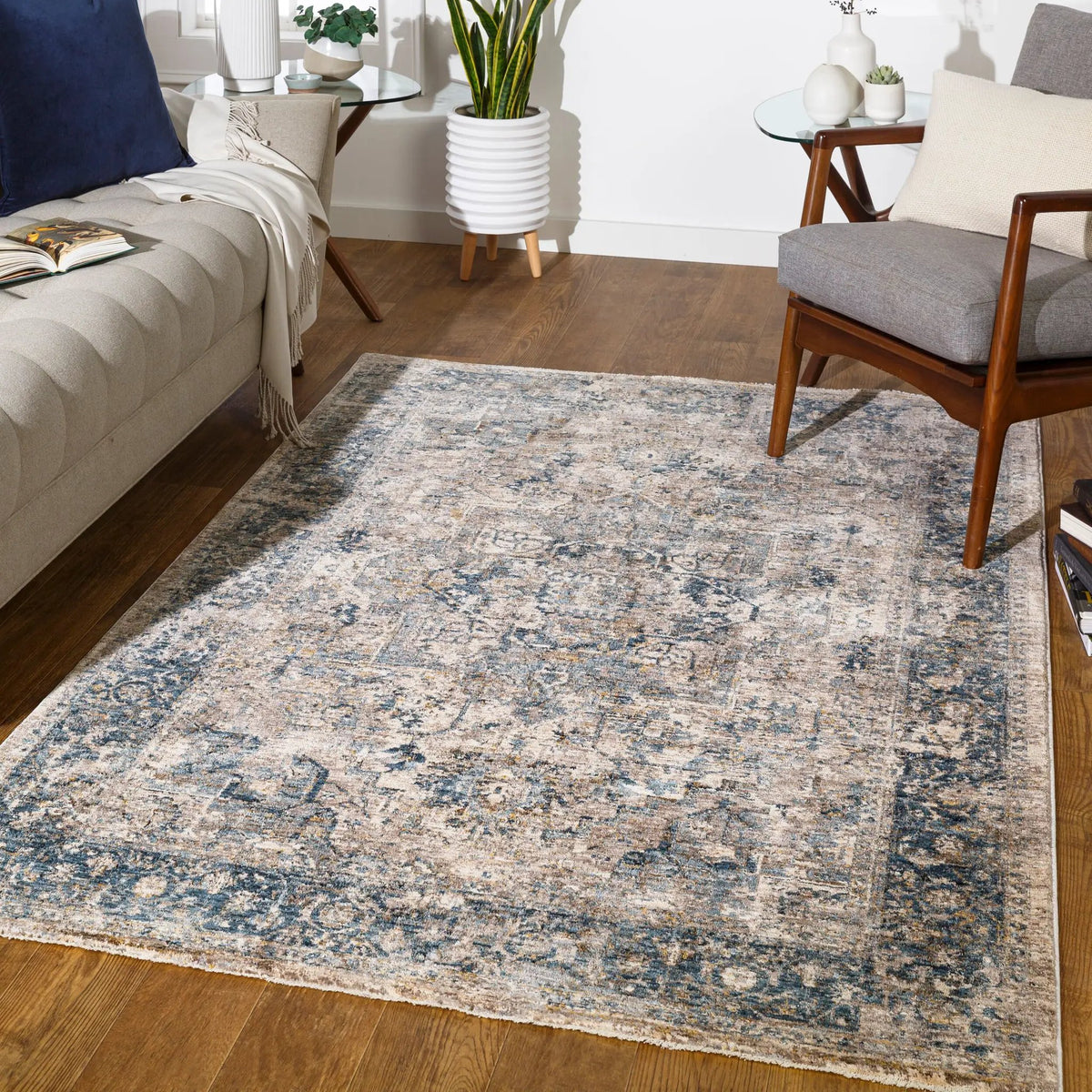 LIVABLISS Mirabel MBE-2312 Teal Area Rug