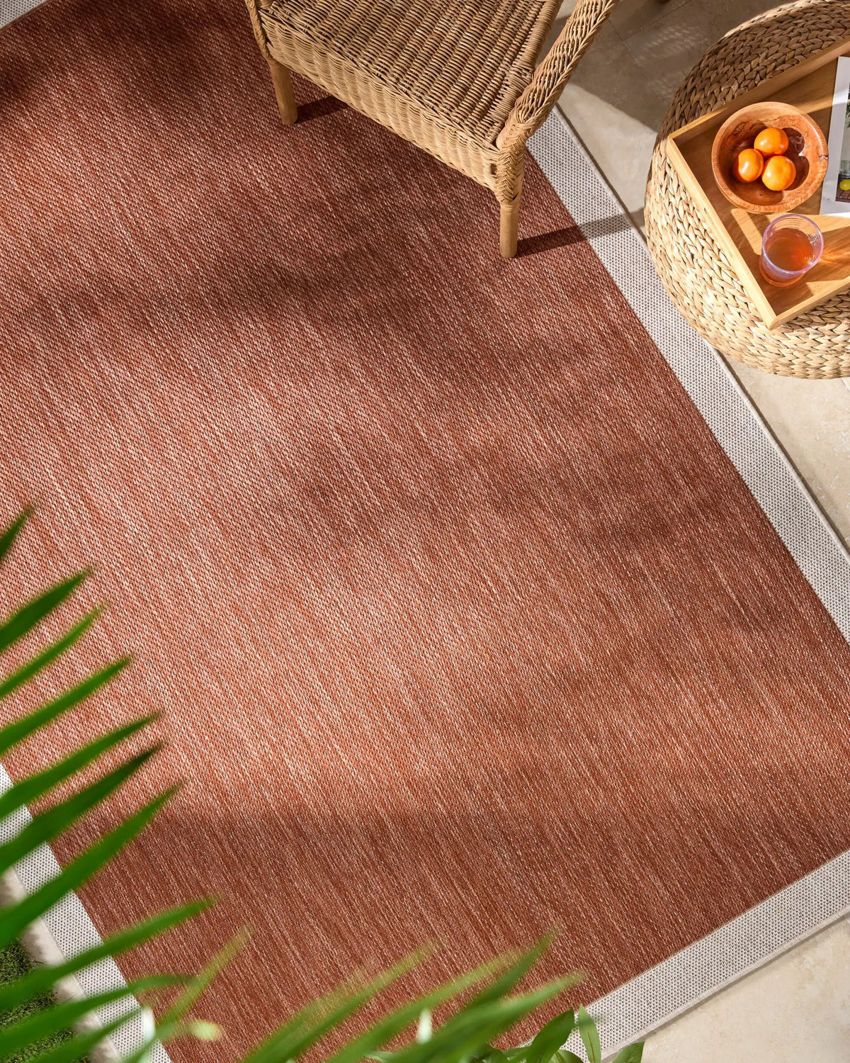 LIVABLISS Miami Beach MBH-2305 Burnt-Orange Area Rug