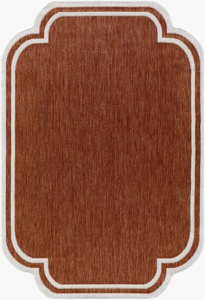 LIVABLISS Miami Beach MBH-2313 Burnt-Orange Area Rug