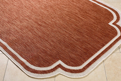 LIVABLISS Miami Beach MBH-2313 Burnt-Orange Area Rug