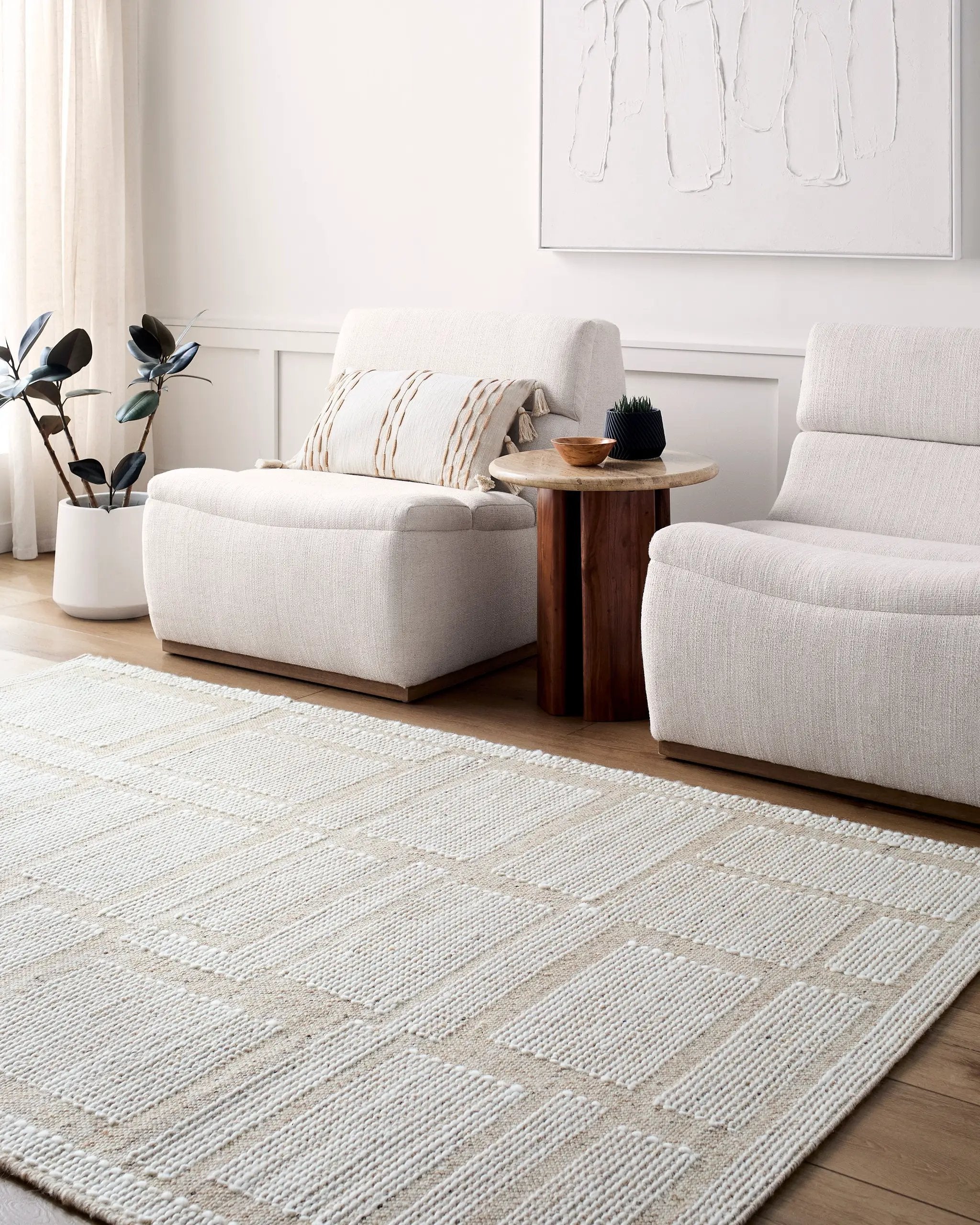Marcela MCL-2307 Beige Area Rug by LIVABLISS