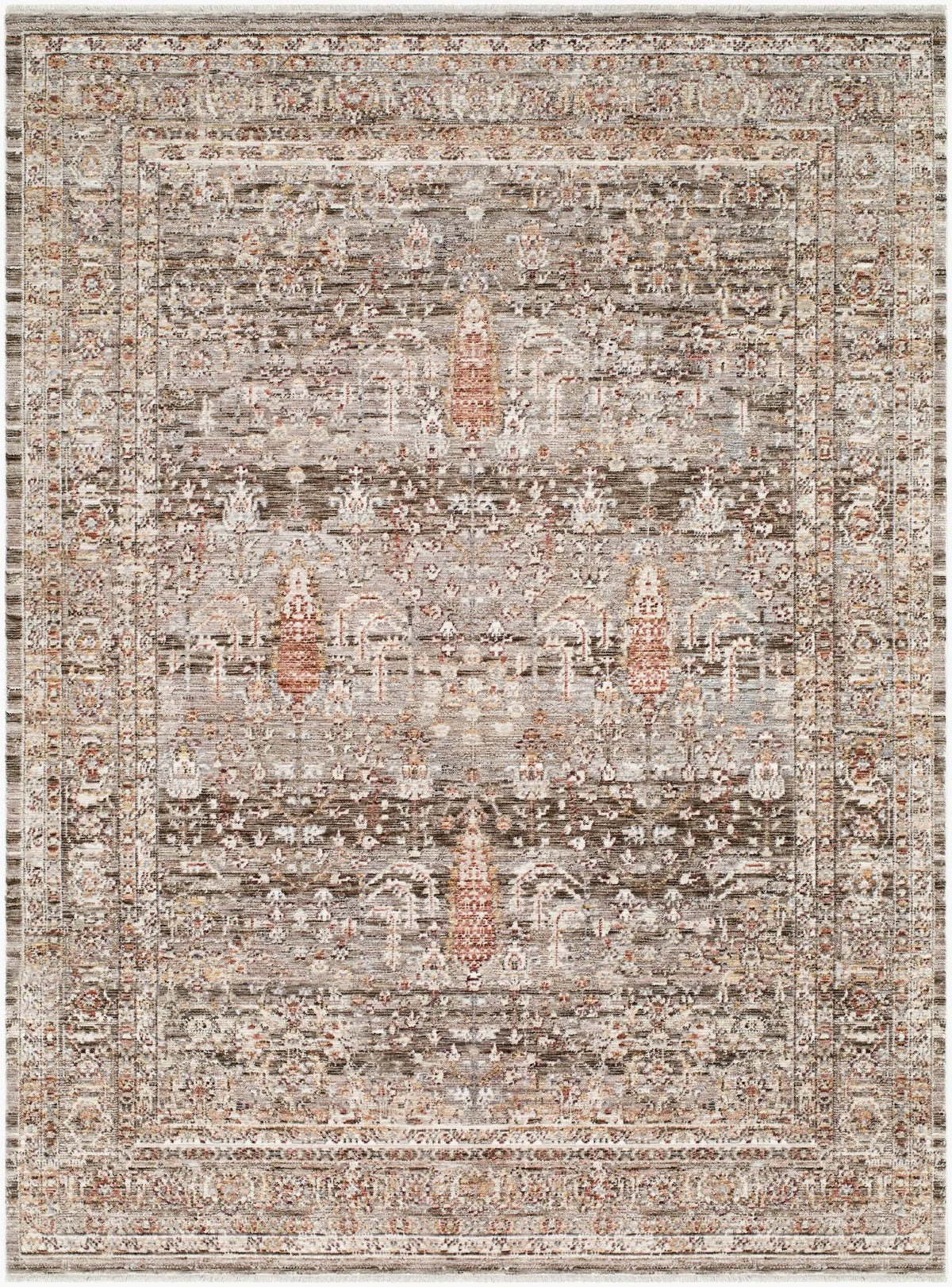 LIVABLISS Mansfield MFD-2301 Dark-Brown Area Rug