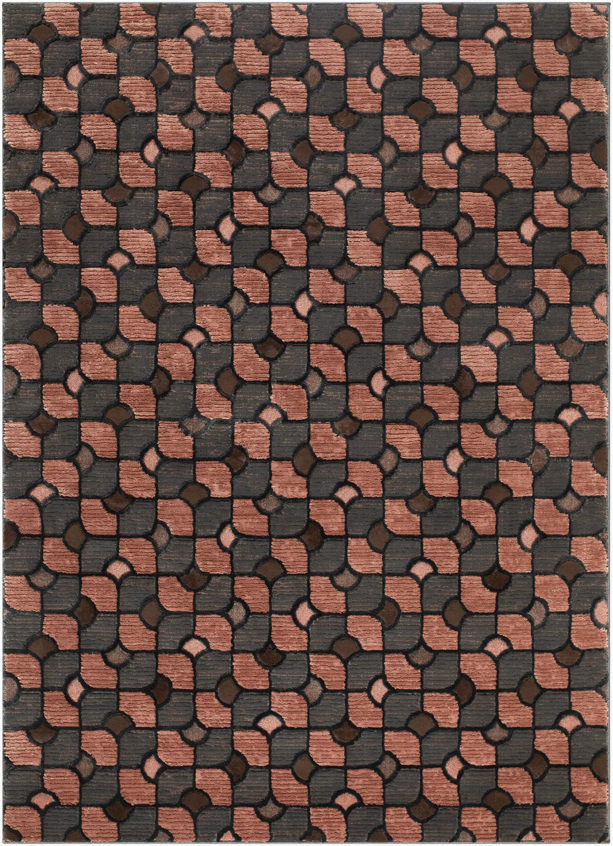 LIVABLISS Macchiato MHO-2300 Dark-Brown Area Rug