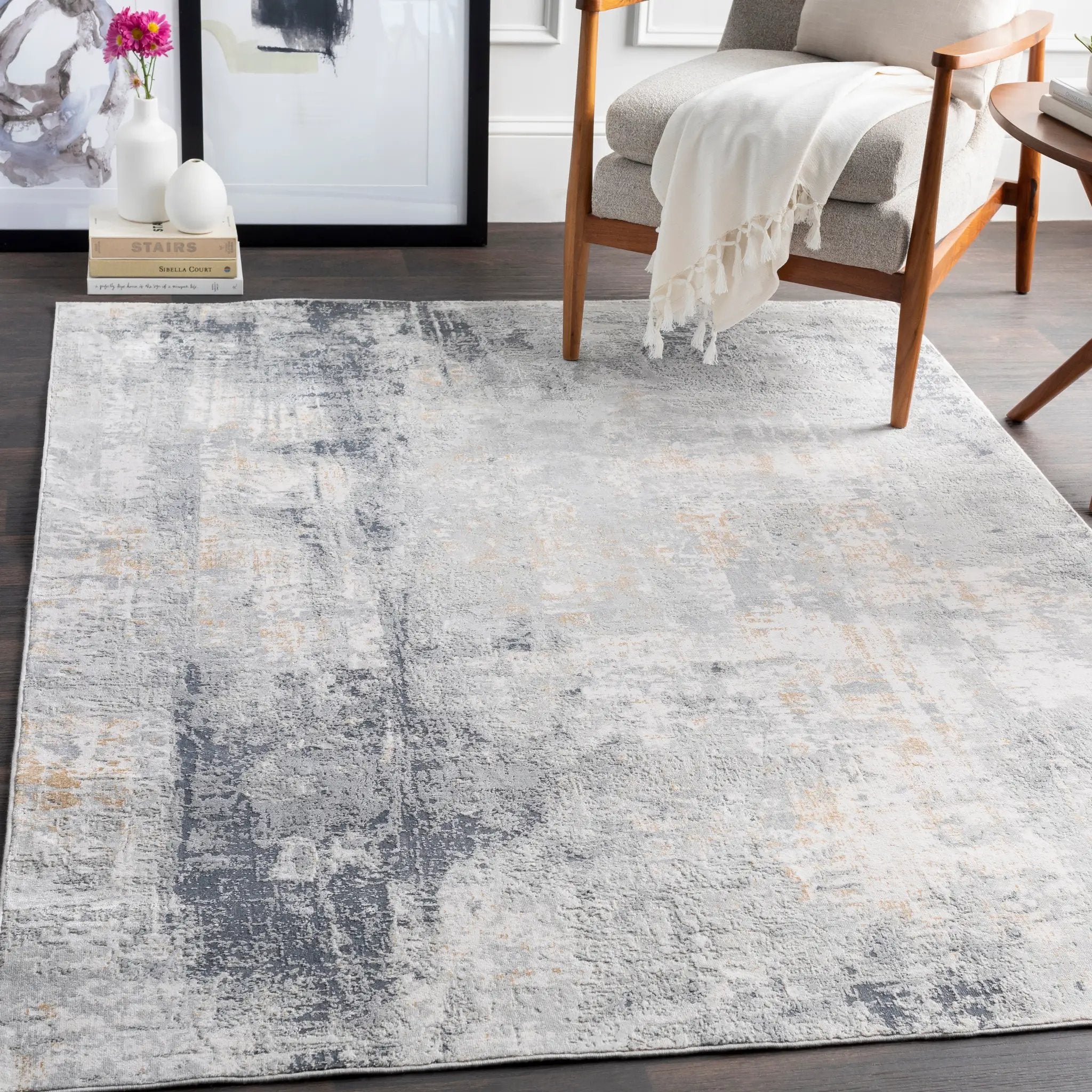 Milano MLN-2304 Gray Area Rug by LIVABLISS