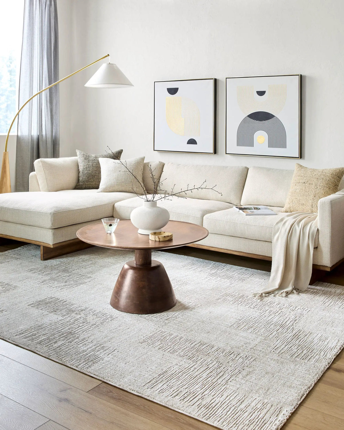 LIVABLISS Masterpiece MPC-2309 Light-Gray Area Rug